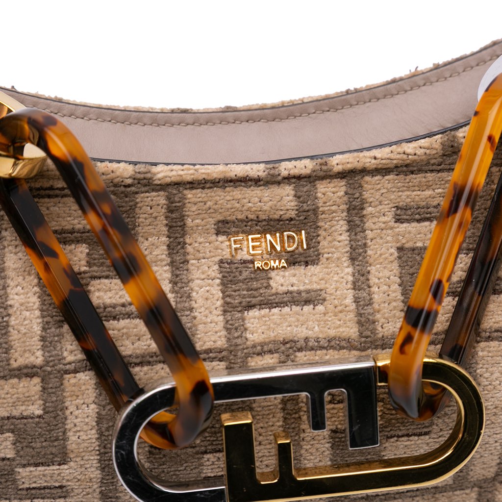 Fendi Zucca Chenille OLock Swing Satchel - Detail 2