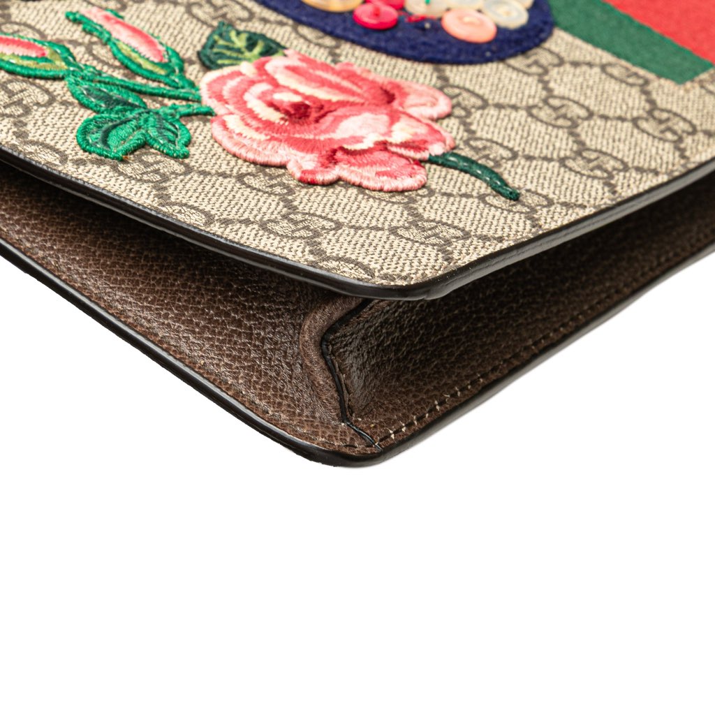 Gucci GG Supreme Web Butterfly Clutch - Image 14