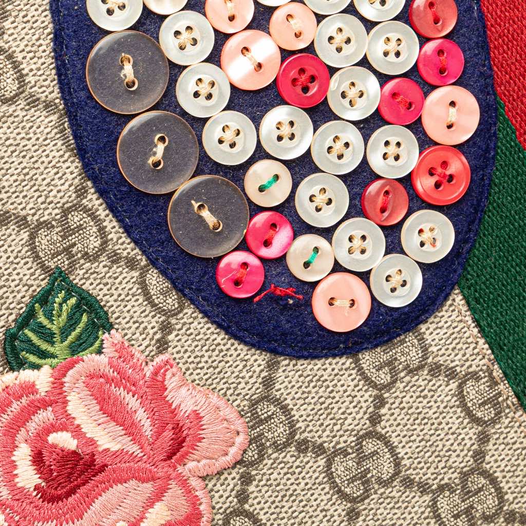 Gucci GG Supreme Web Butterfly Clutch - Image 12