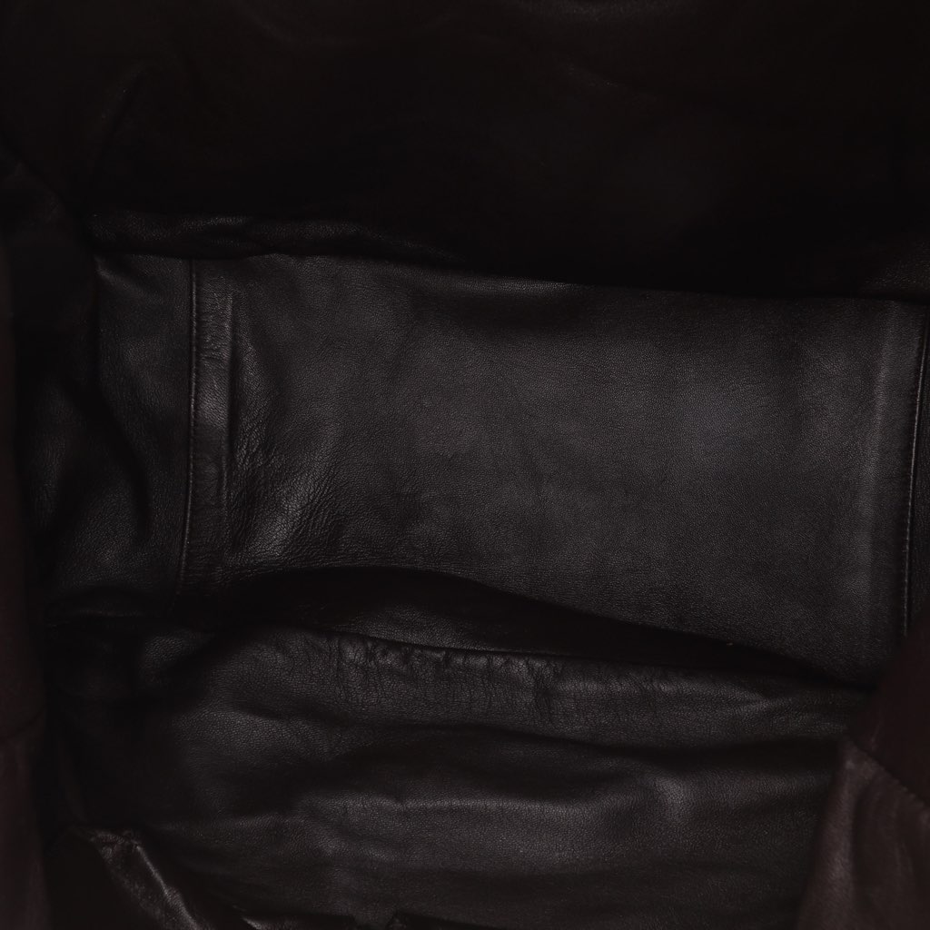 Gucci Large Pebbled Deerskin Bamboo Hip Tote - 4