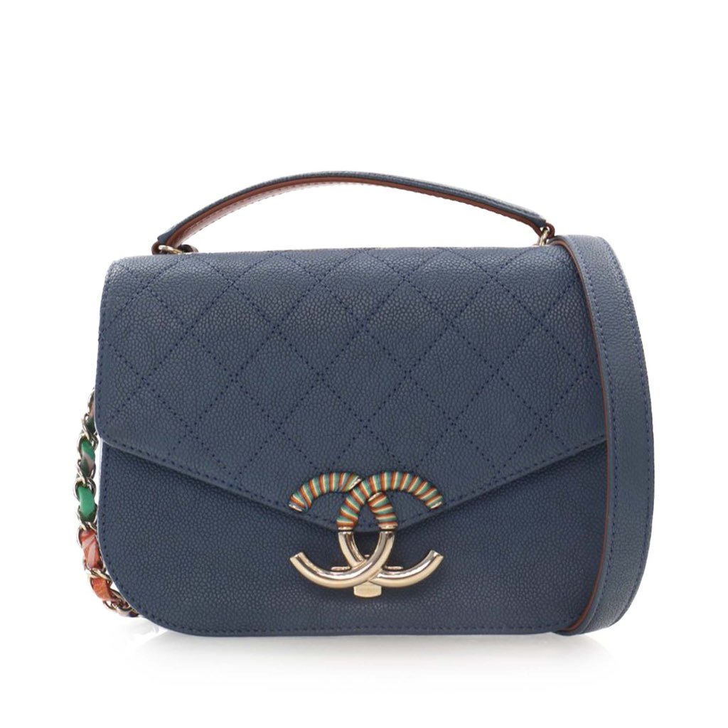 Chanel Small Caviar Paris Cuba Thread Around Flap