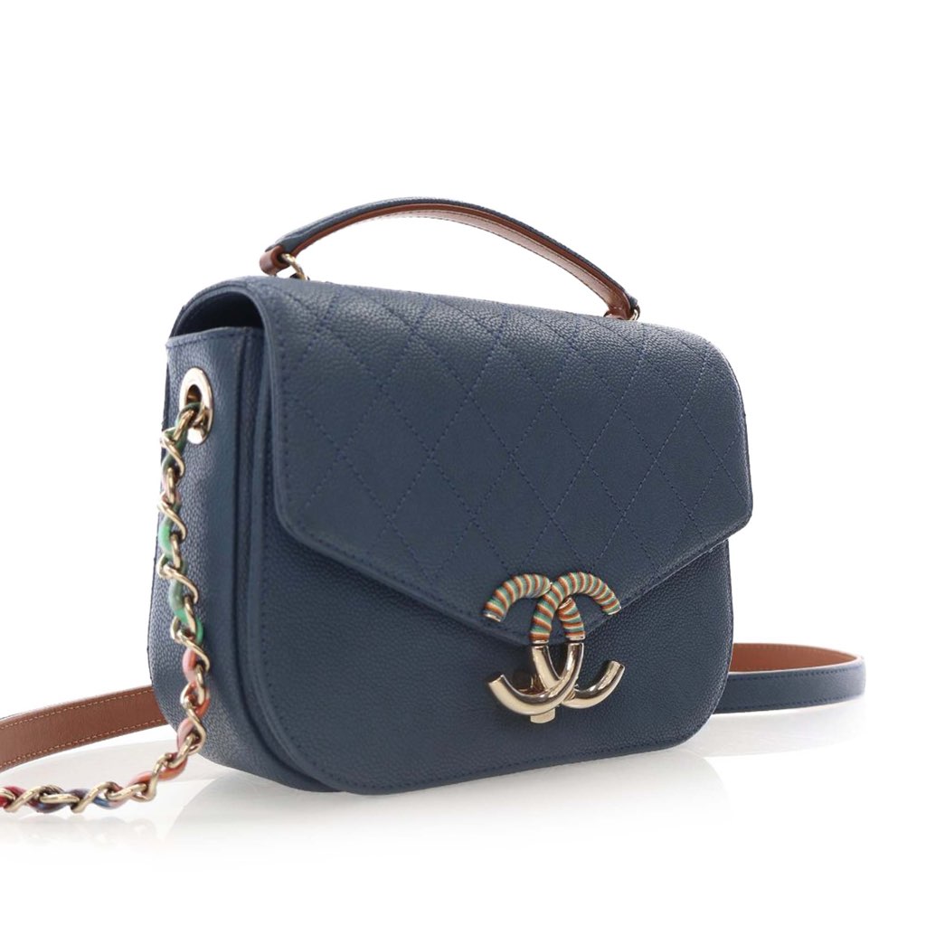 Chanel Small Caviar Paris Cuba Thread Around Flap - 3