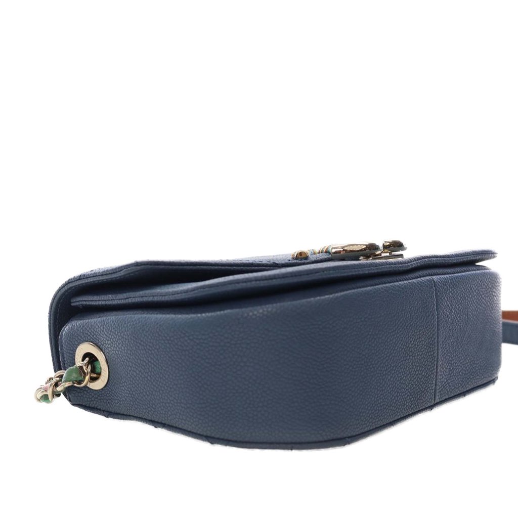 Chanel Small Caviar Paris Cuba Thread Around Flap - 5