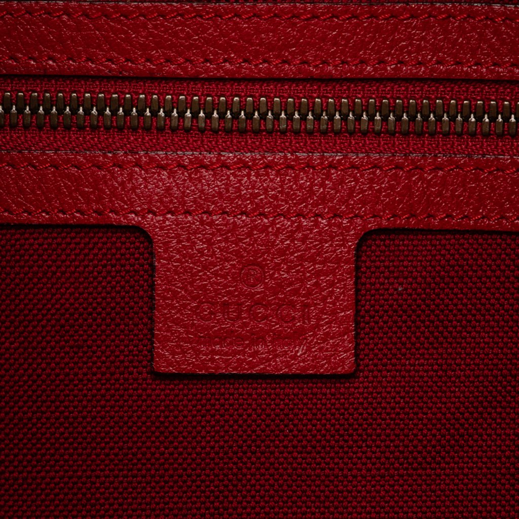 Gucci Canvas Sylvie Stripe Logo Drawstring Backpack - Detail 1