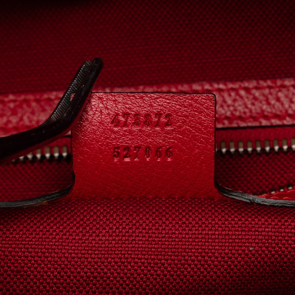 Gucci Canvas Sylvie Stripe Logo Drawstring Backpack - Detail 2