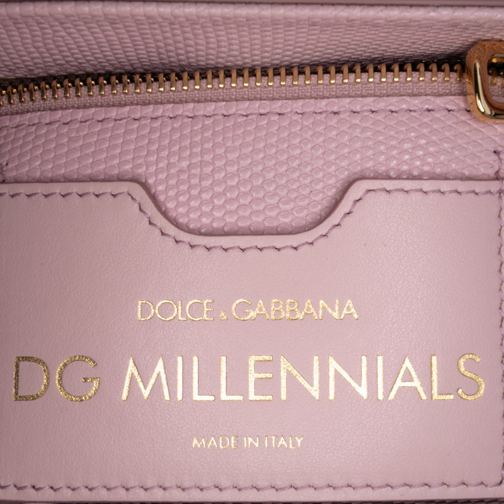 Dolce & Gabbana Iguana Embossed Calfskin Crystal Embellished DG Millennials Crossbody - 5