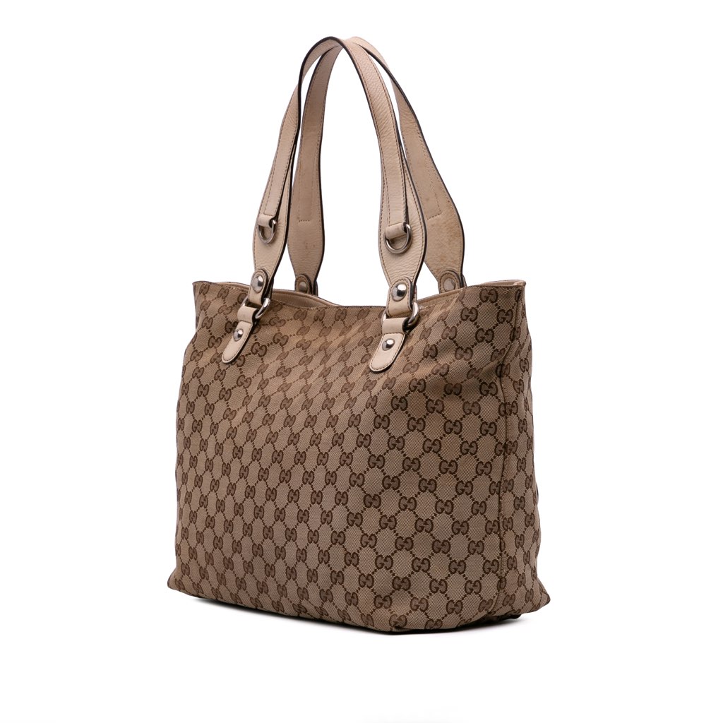 Gucci Medium GG Canvas Icon Bit Tote - Back view