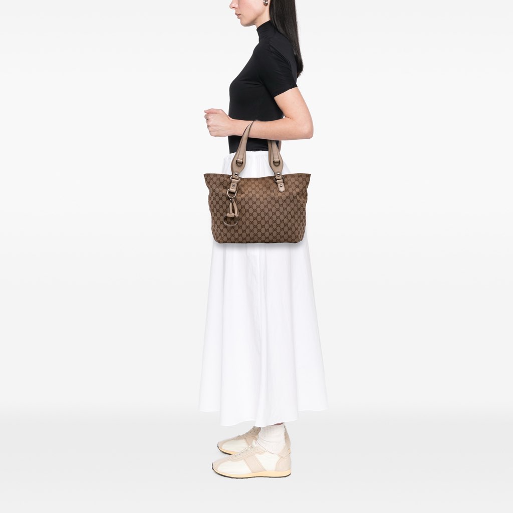 Gucci Medium GG Canvas Icon Bit Tote - Image 14