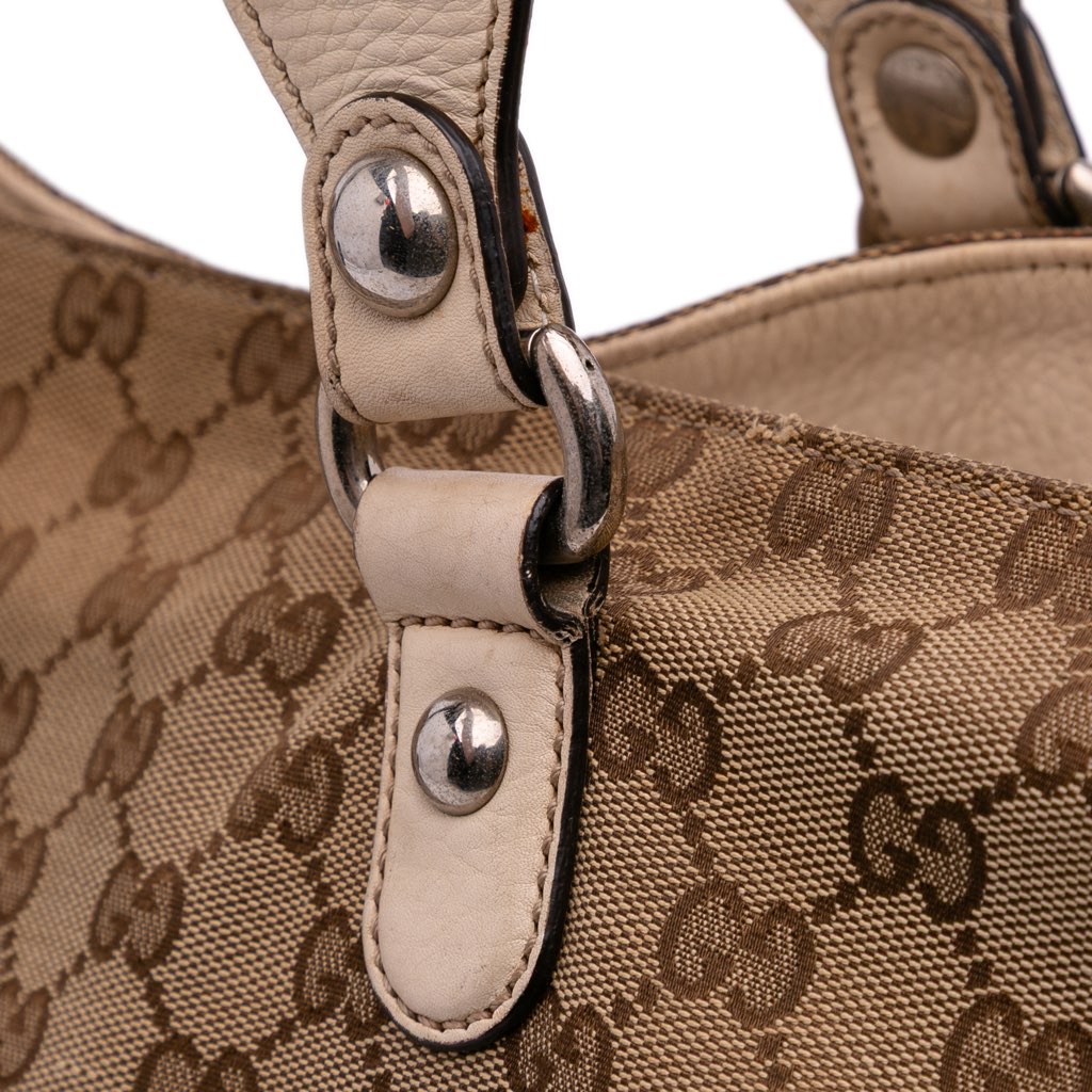 Gucci Medium GG Canvas Icon Bit Tote - Image 12