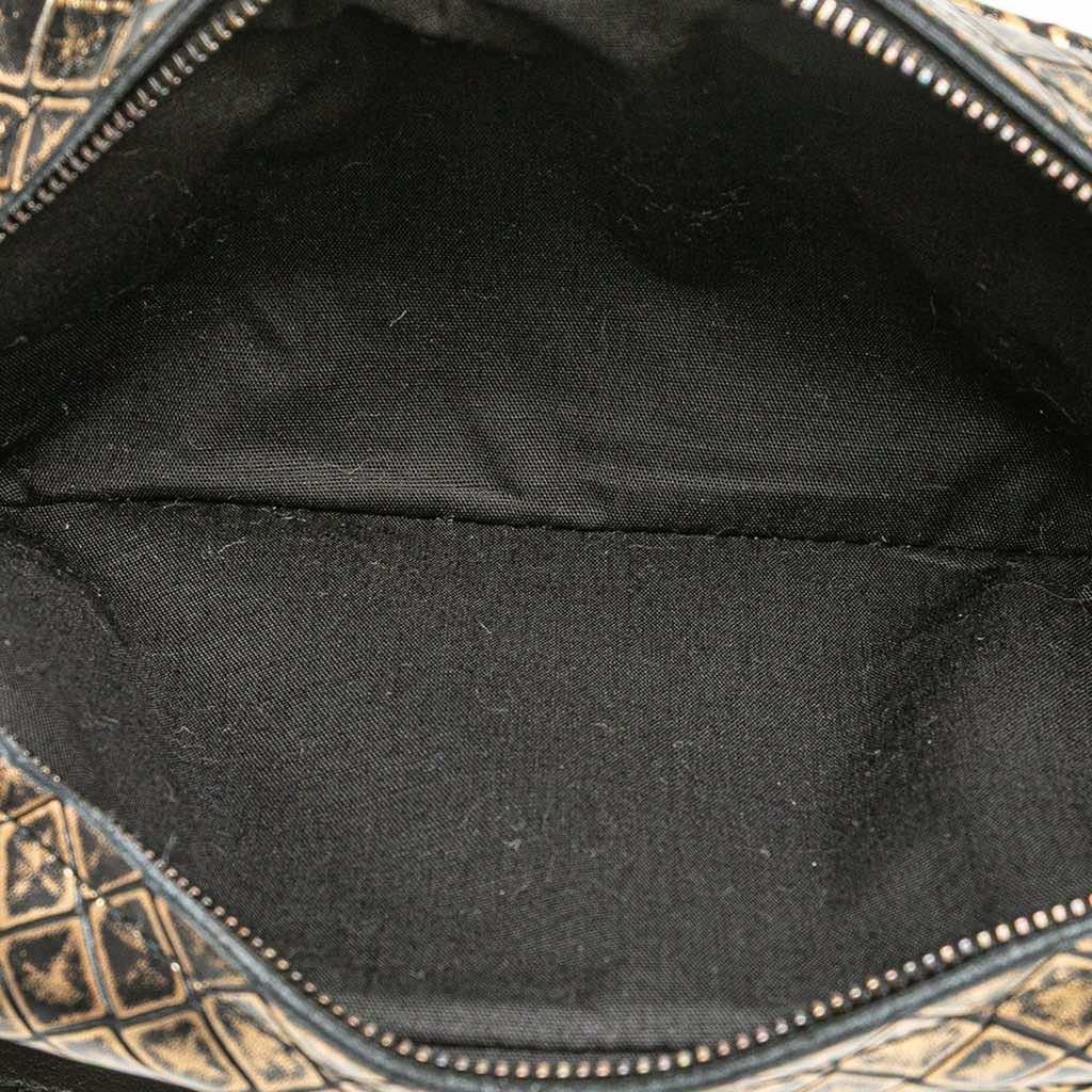 Bottega Veneta Metallic Calfskin Intrecciomirage Chain Flap Crossbody - 4