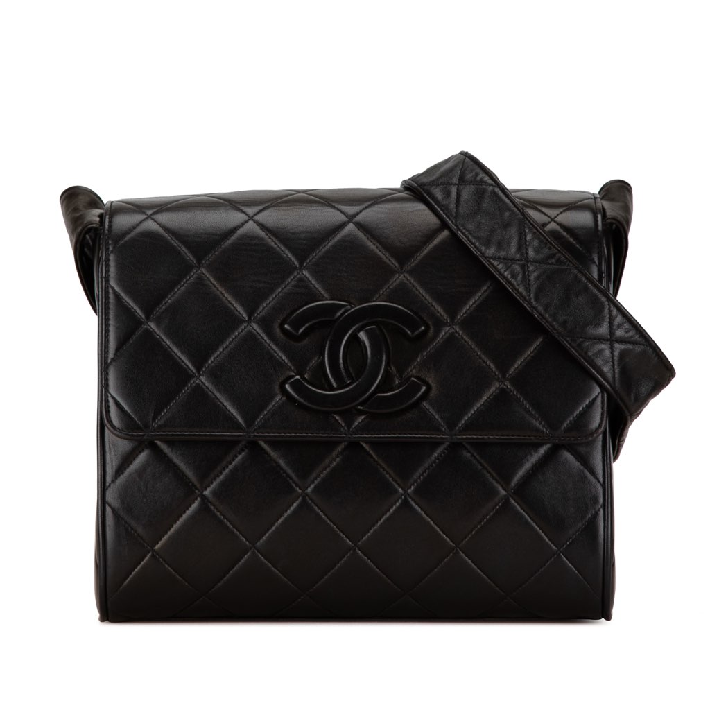 Chanel CC Quilted Lambskin Flap