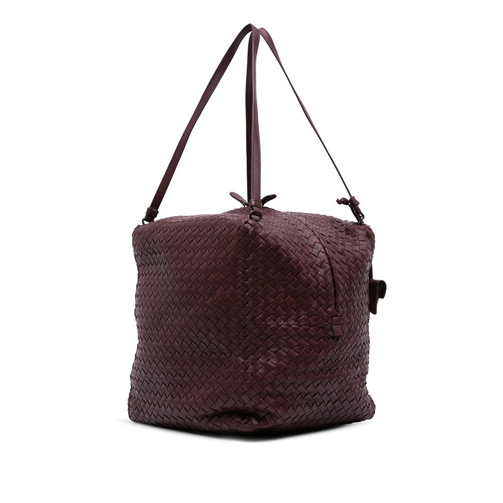 Bottega Veneta Nappa Intrecciato Shoulder Bag - Back view