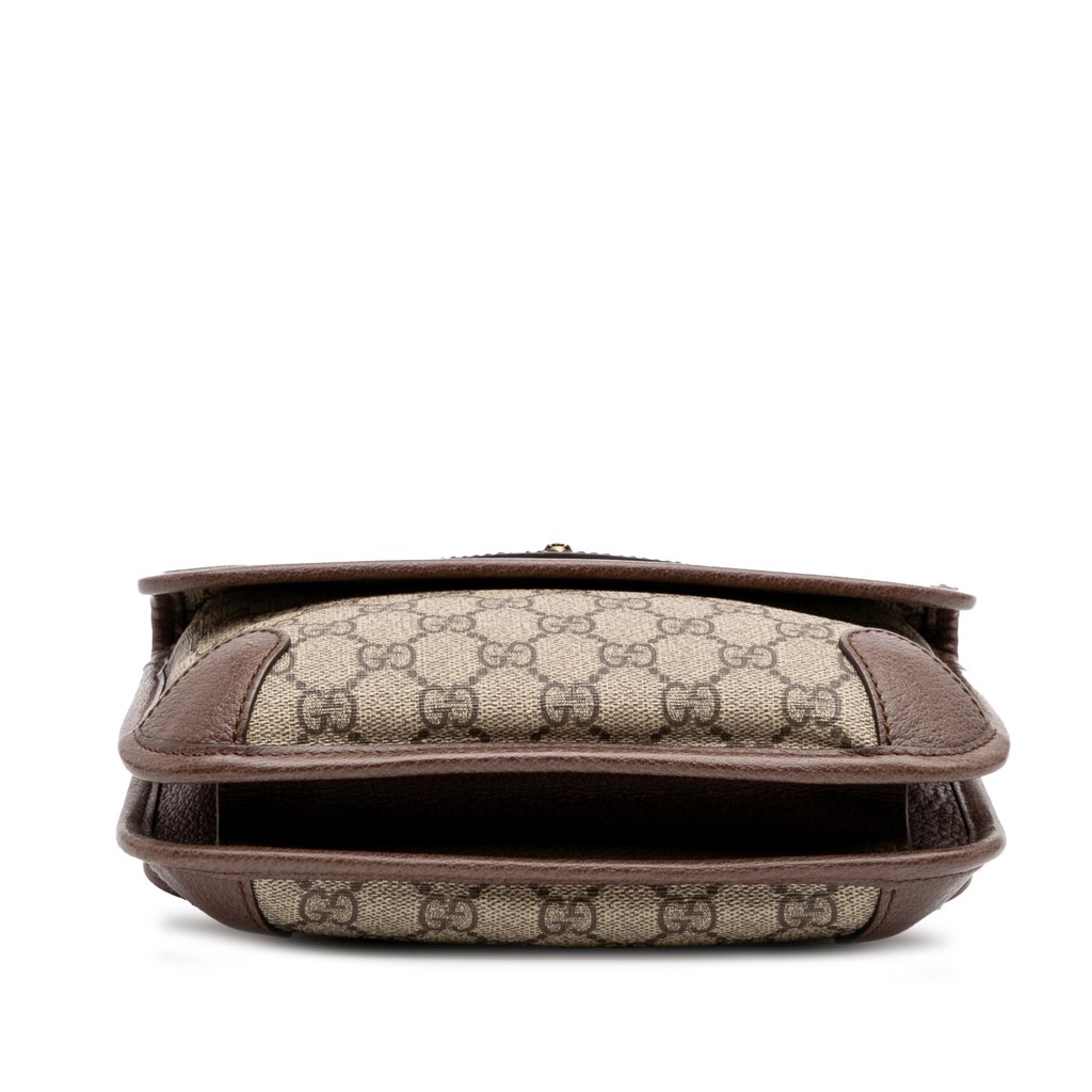 Gucci Small GG Supreme Web Neo Vintage Double Flap Messenger Bag - 3