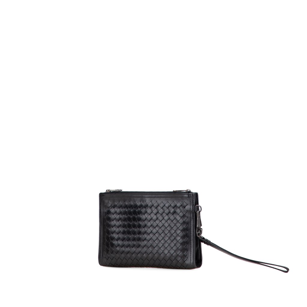 Bottega Veneta Nappa Intrecciato Double Zip Clutch - 2