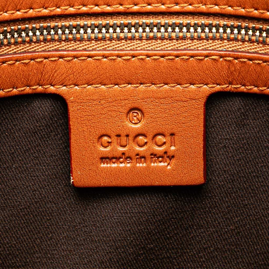 Gucci Embossed Leather Horsebit Glam Hobo - 5