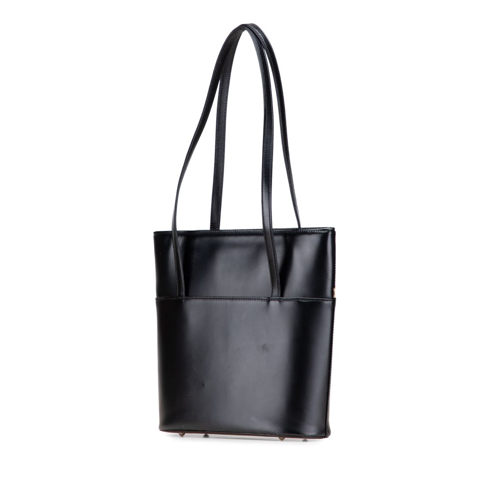 Burberry House Check Trimmed Leather Shoulder Bag - 2