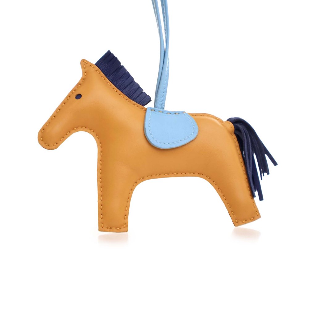 Hermès Milo Lambskin Grigri Rodeo Bag Charm MM - 4