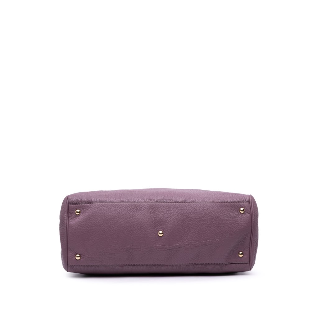 Gucci Large Calfskin Bamboo Shopper Satchel - 3