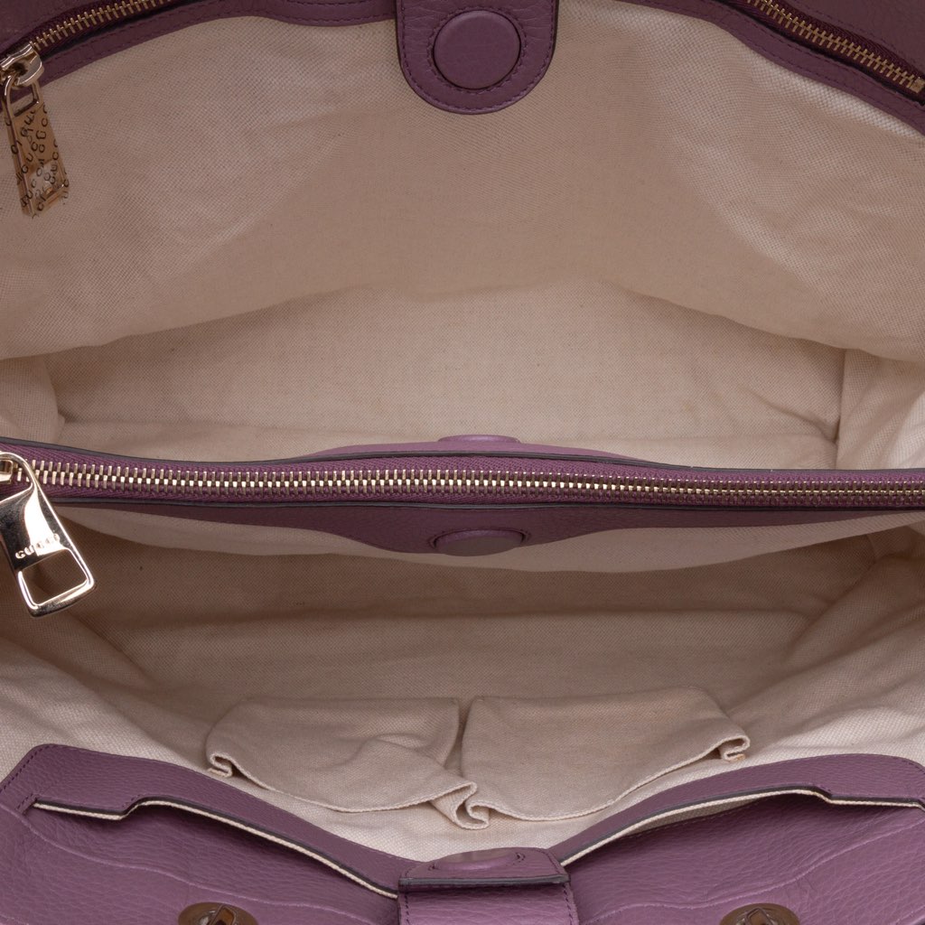 Gucci Large Calfskin Bamboo Shopper Satchel - 4