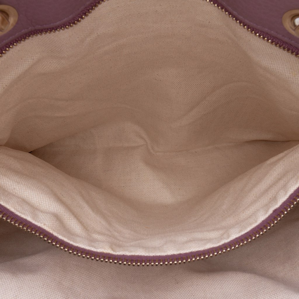 Gucci Large Calfskin Bamboo Shopper Satchel - 5