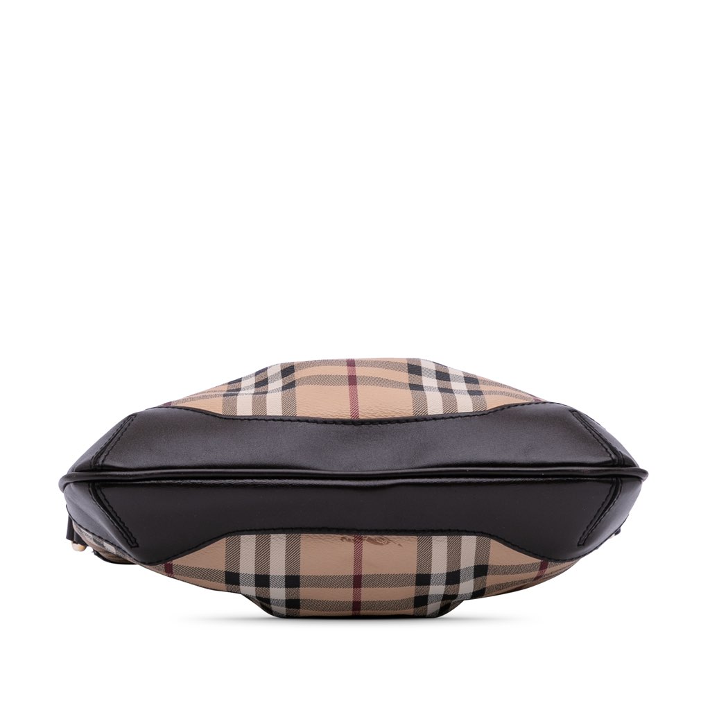 Burberry Medium Haymarket Check Coated Canvas Hartham Crossbody - Image 6