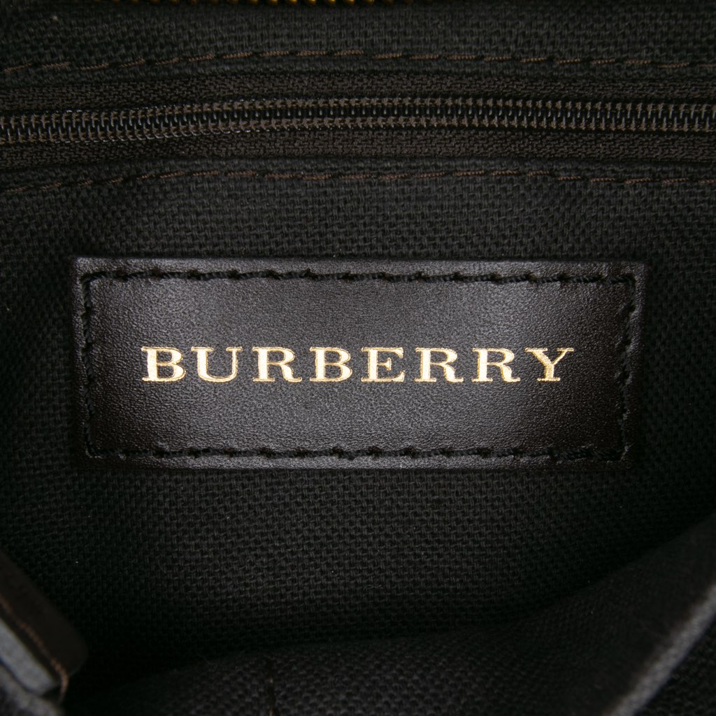 Burberry Medium Haymarket Check Coated Canvas Hartham Crossbody - Side view