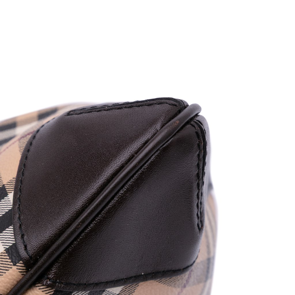 Burberry Medium Haymarket Check Coated Canvas Hartham Crossbody - Image 10