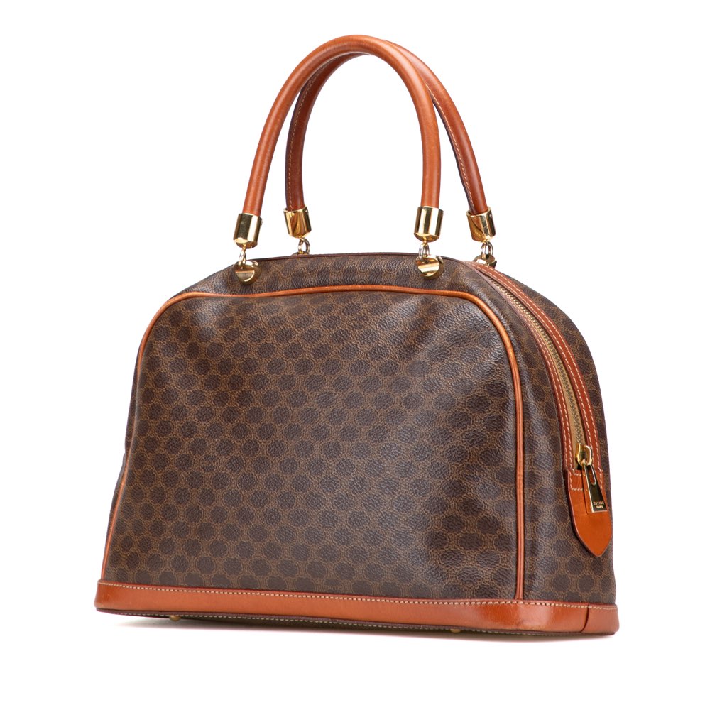 Celine Macadam Coated Canvas Handbag - 2