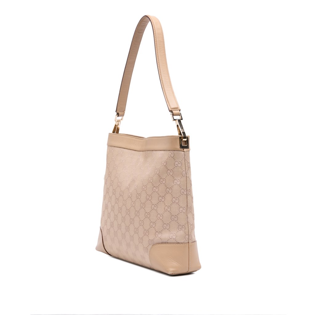 Gucci GG Canvas Shoulder Bag - Back view