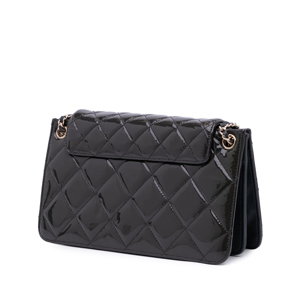 Chanel Quilted Patent Golden Class Accordion Flap - 2