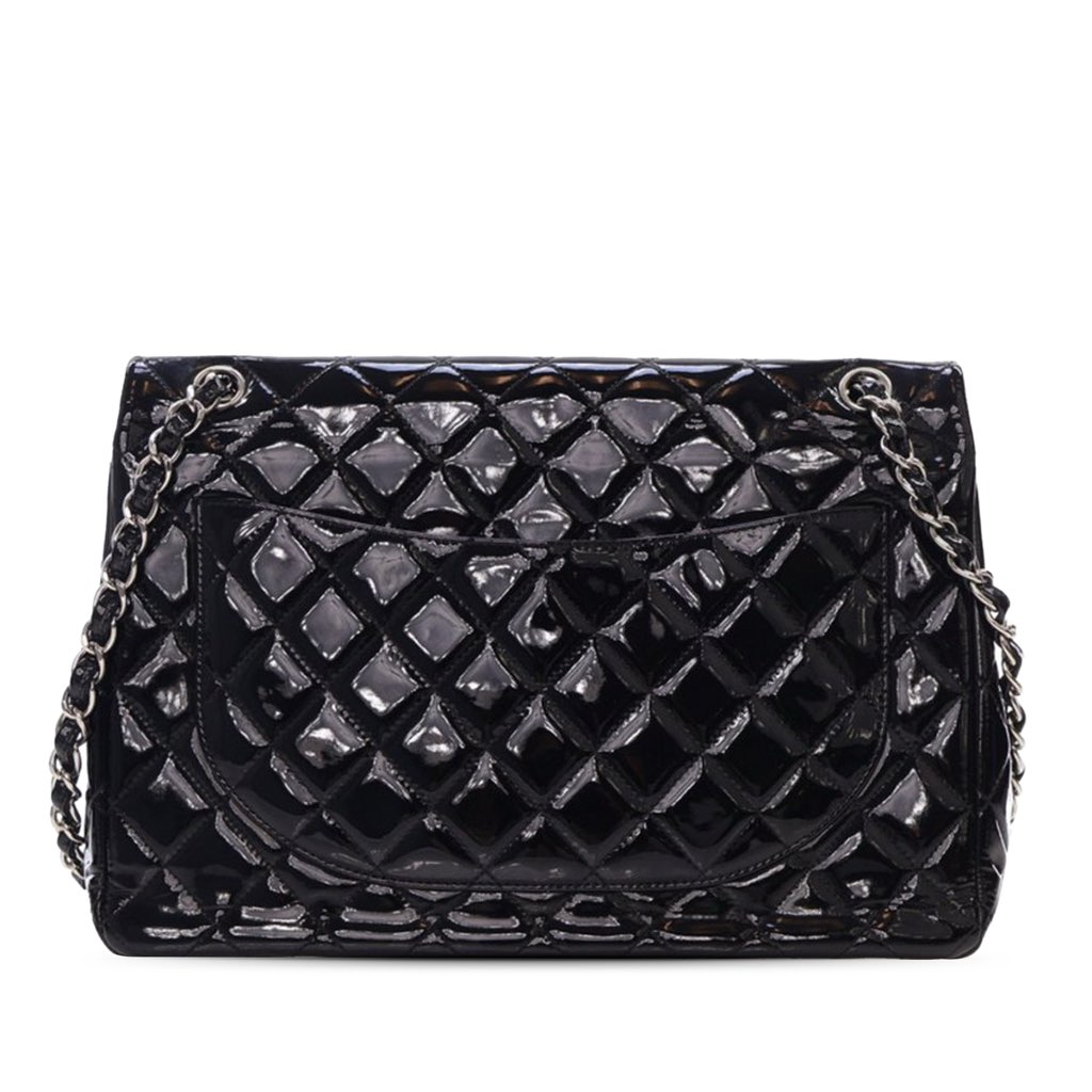 Chanel Maxi Classic Patent Double Flap - 2