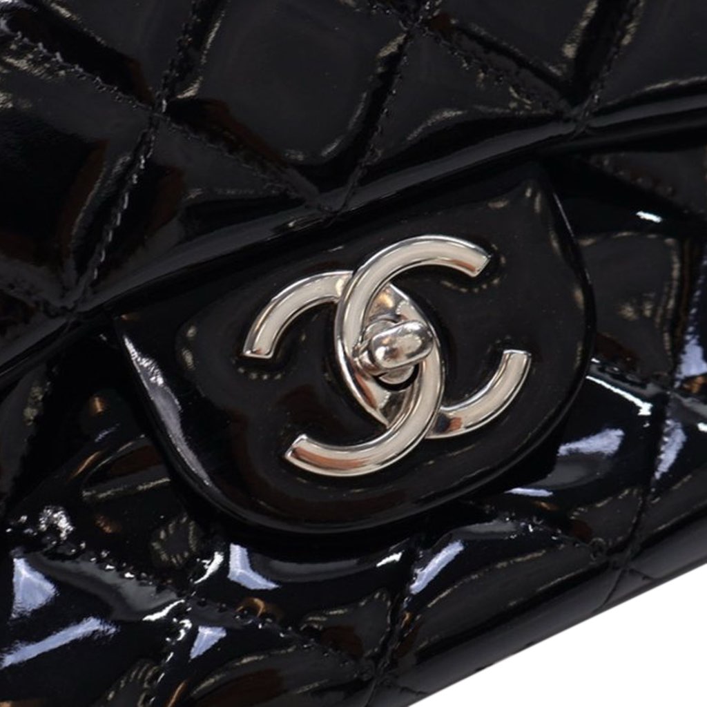 Chanel Maxi Classic Patent Double Flap - 5