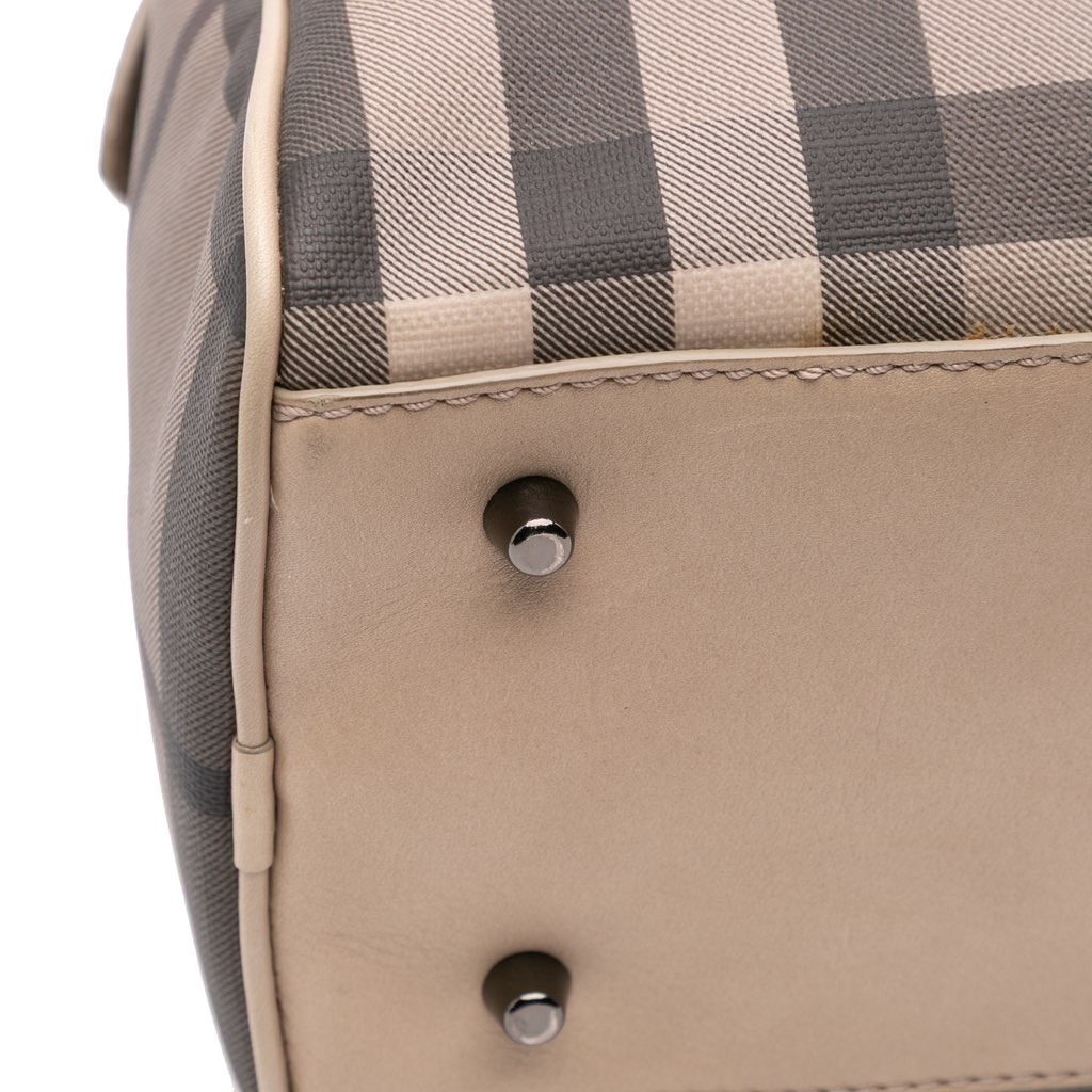 Burberry Smoke Check Coated Canvas Chester Boston Bag - Detail 2