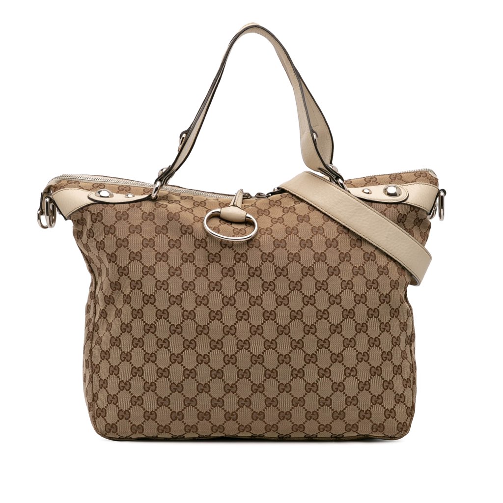 Gucci Large GG Canvas Icon Bit Satchel
