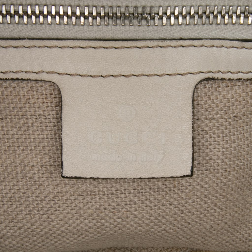 Gucci Large GG Canvas Icon Bit Satchel - Side view