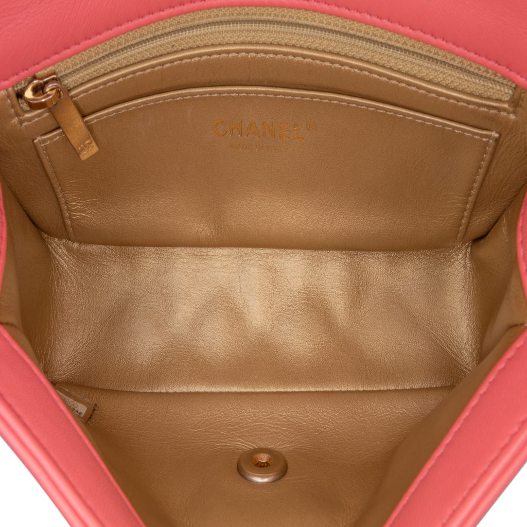 Chanel Mini Rectangular Classic Lambskin Pearl Crush Single Flap - 4