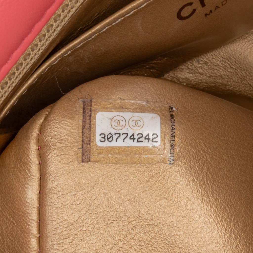 Chanel Mini Rectangular Classic Lambskin Pearl Crush Single Flap - Side view