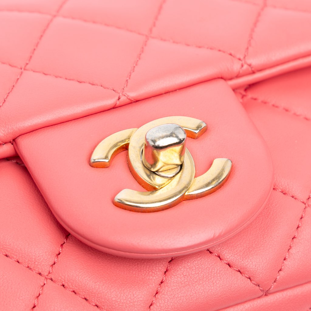 Chanel Mini Rectangular Classic Lambskin Pearl Crush Single Flap - Image 10