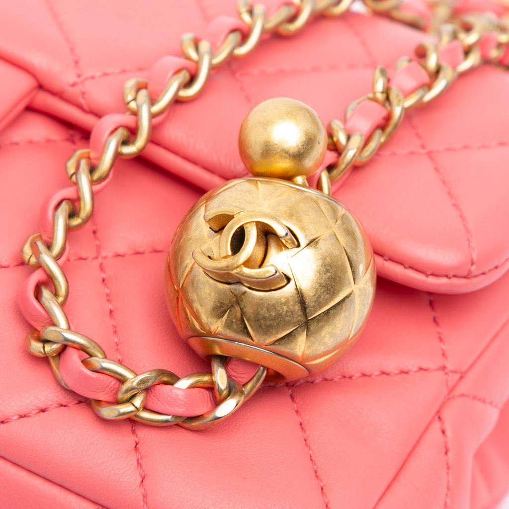 Chanel Mini Rectangular Classic Lambskin Pearl Crush Single Flap - Image 11