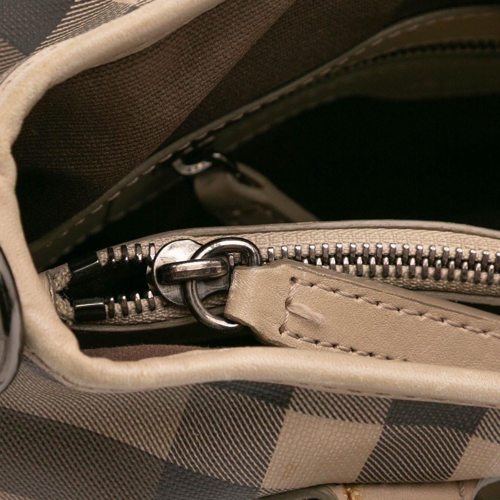 Burberry Smoke Check Coated Canvas Northfield Satchel - Detail 1