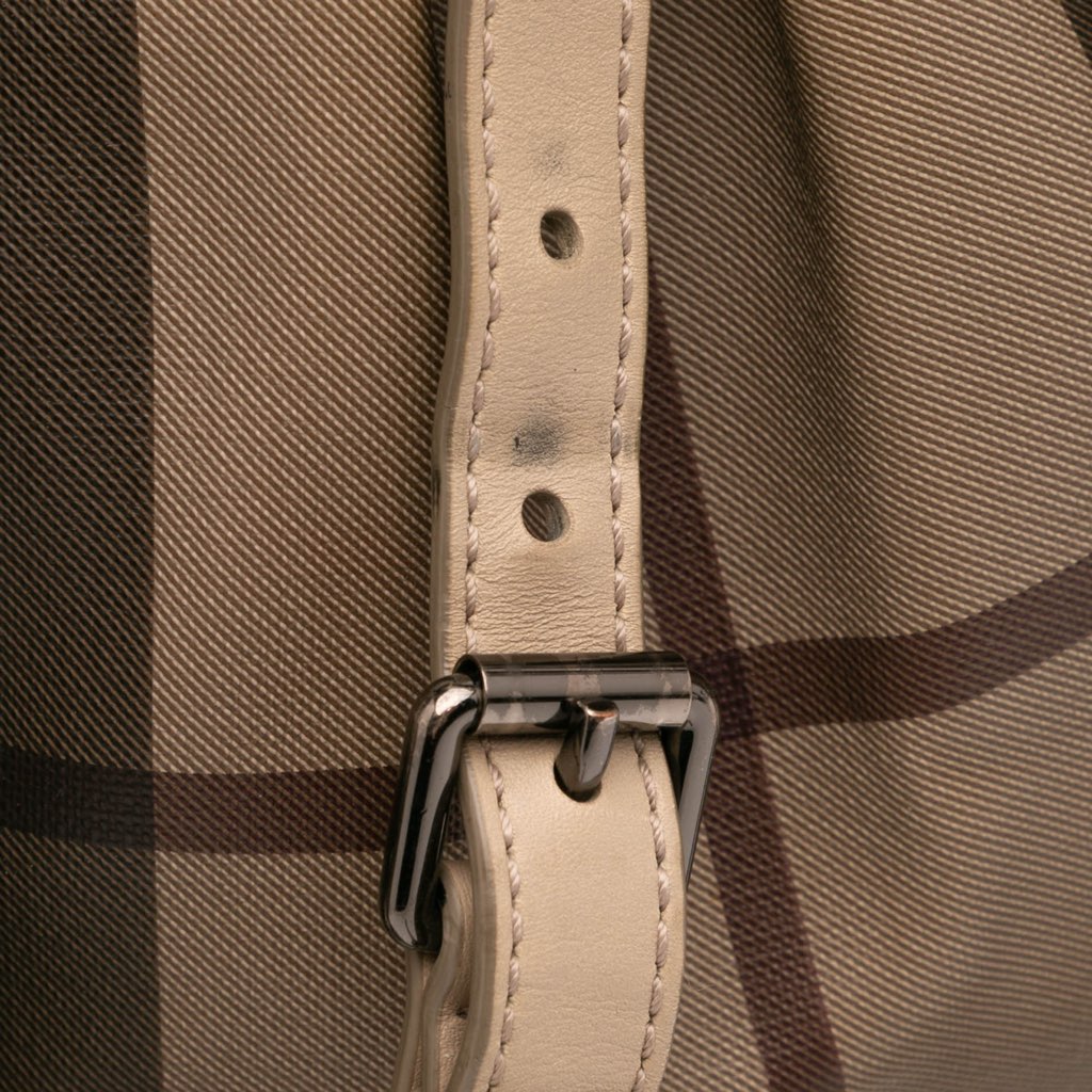 Burberry Smoke Check Coated Canvas Northfield Satchel - Detail 2