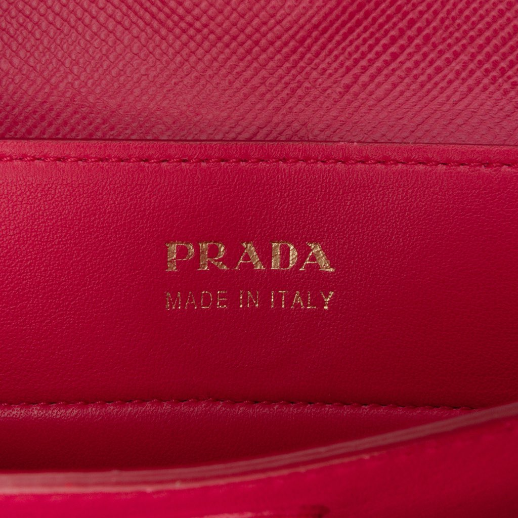 Prada Large Saffiano Trimmed Canapa Double Satchel - 5