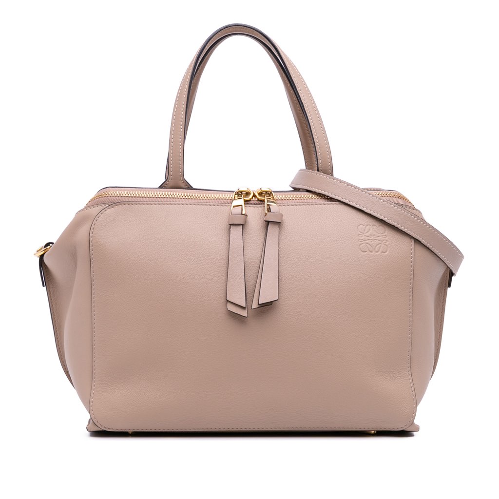 Loewe Anagram Leather Zipper Bag