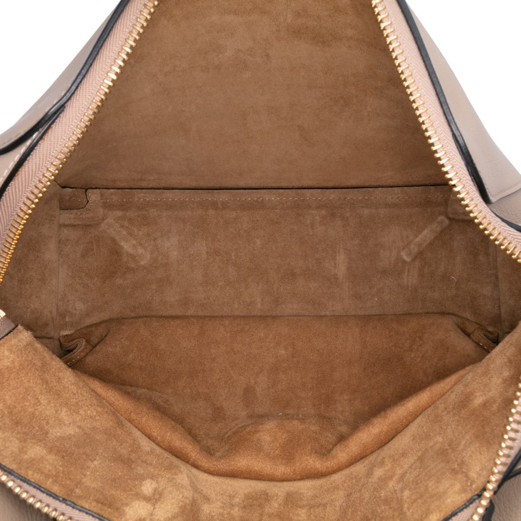 Loewe Anagram Leather Zipper Bag - Side view