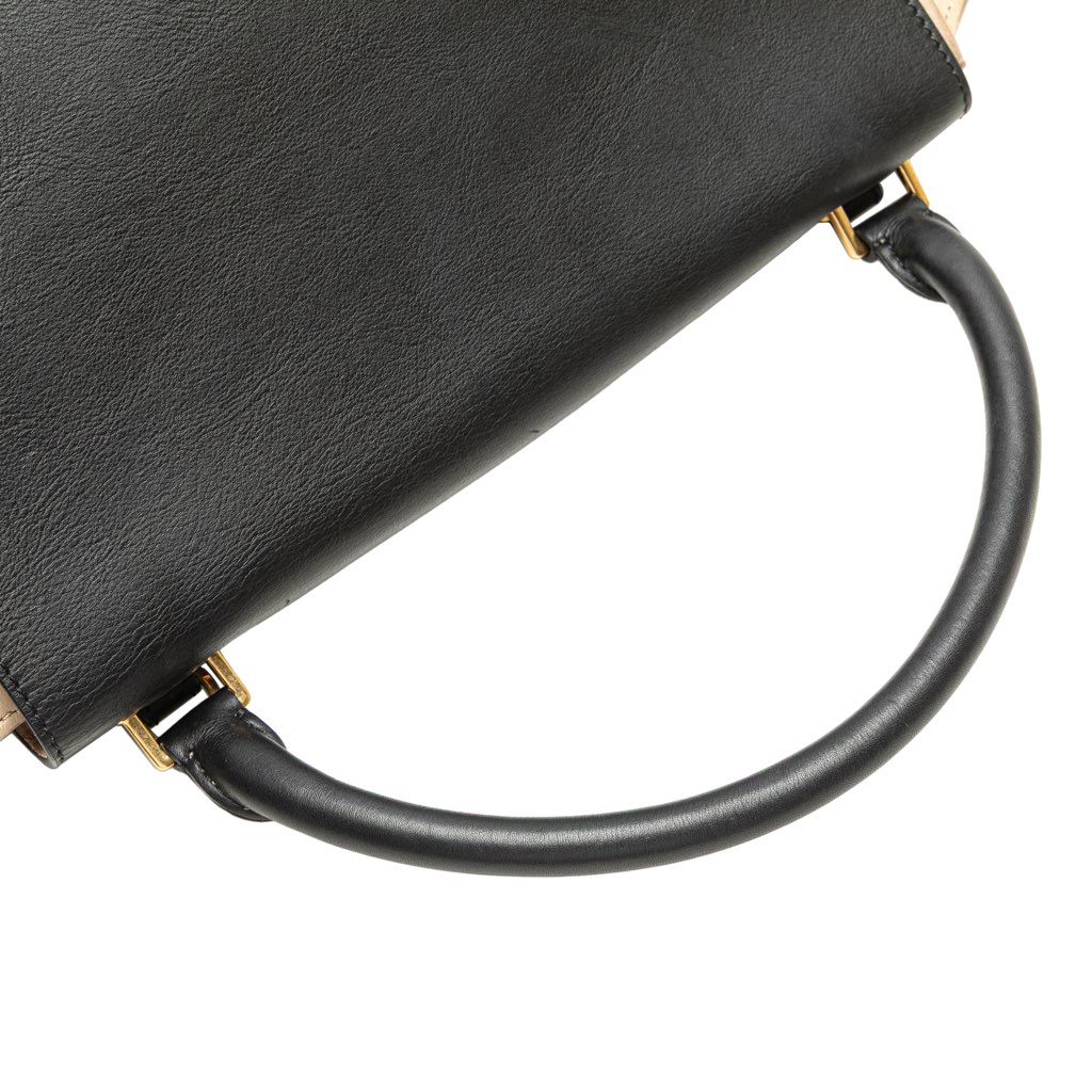 Celine Medium Bicolor Calfskin and Suede Trapeze Satchel - Image 13