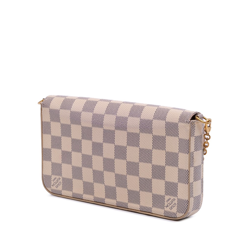Louis Vuitton Damier Azur Pochette Felicie - Back view