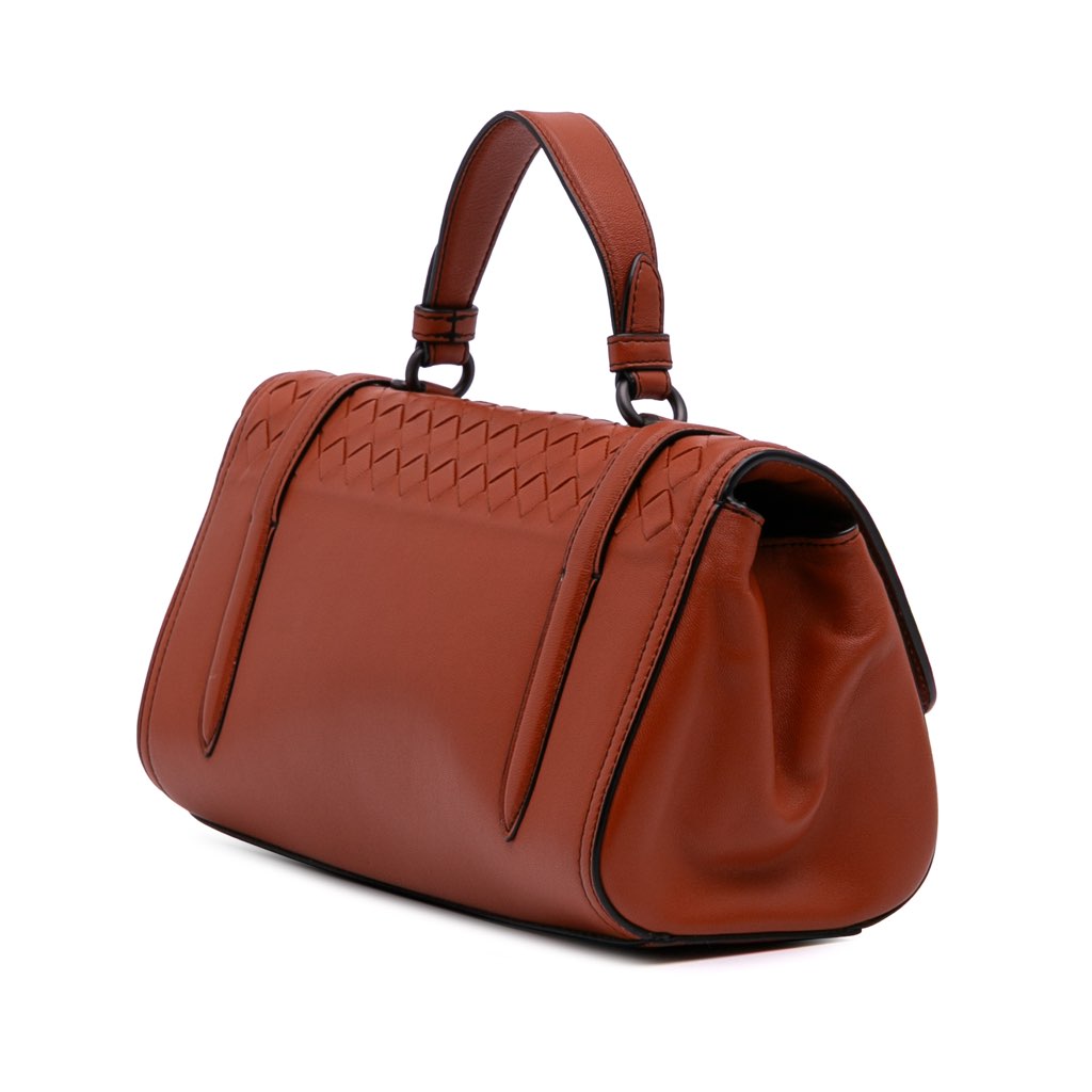 Bottega Veneta Nappa Intrecciato Flap Satchel - 2