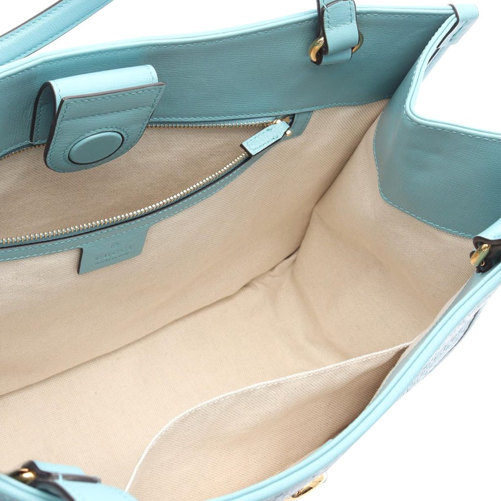 Gucci Medium Straw Horsebit 1955 Tote - 3