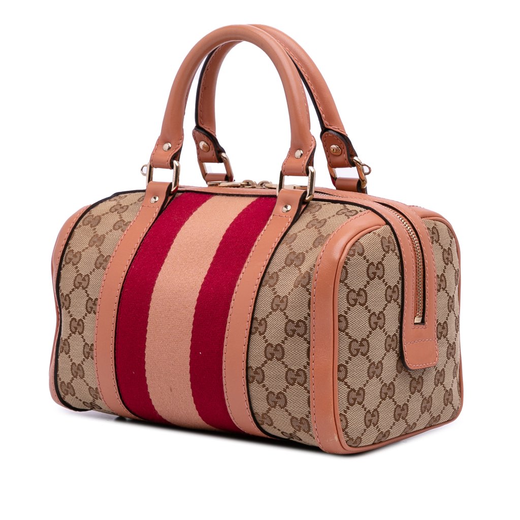 Gucci Small GG Canvas Web Joy Boston Bag - 2