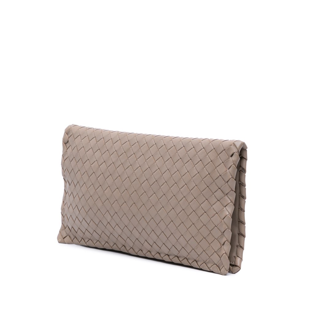 Bottega Veneta Nappa Intrecciato Turn Lock Clutch - 2